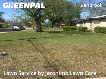 Lawn Cutin Benbrook,76126,Yard Cutting by Jeronimo Lawn Care , work completed in Jan , 2026