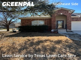 Yard Mowingin Schertz,78154,Grass Cut by Texas Lawn Care Serv, work completed in Feb , 2026