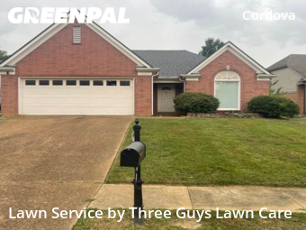Yard Mowing in Cordova, 38016, Lawn Services by Three Guys Lawn Care, work completed in Dec , 2025