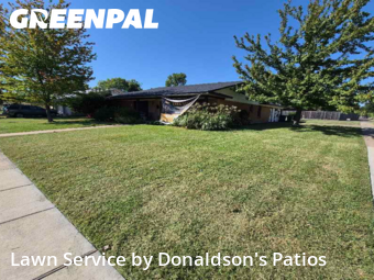 Lawn Servicein Garland,75041,Yard Cutting by Donaldson's Patios, work completed in Nov , 2025