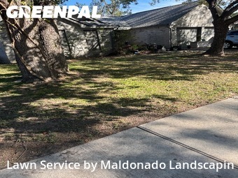 Grass Cutin Spring,77386,Lawn Maintenance by Maldonado Landscapin, work completed in Dec , 2025