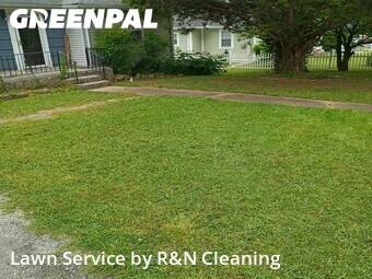 Completed mowing work