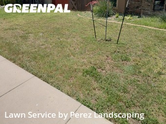Completed mowing work