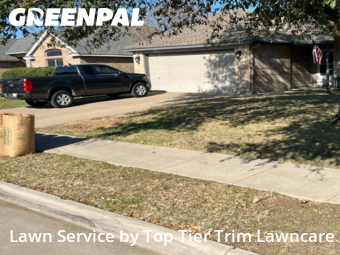 Lawn Care Servicein Burleson,76028,Lawn Cutting by Top Tier Trim, work completed in Feb , 2026