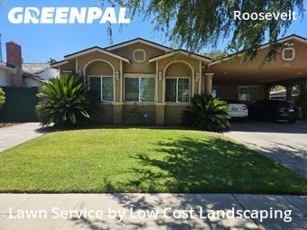 Lawn mowing work completed in Fresno, CA
