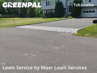 Lawn mowed in Darien, 6820