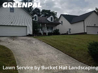 Lawn Maintenancein Kannapolis,28083,Yard Mowing by Bucket Hat Landscaping, work completed in Oct , 2025