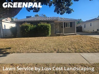 Lawn mowing work completed in Fresno, CA