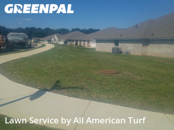 Backyard Mowing in Pearl, 39208, Lawn Mowing by All American Turf, work completed in Oct , 2025