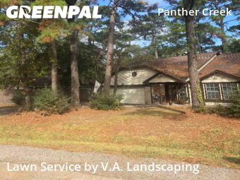 Lawn Mowin Spring,77381,Lawn Mow by V.A. Landscaping, work completed in Dec , 2025