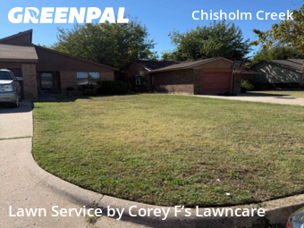 Lawn Cuttingin Oklahoma City,73114,Lawn Care by Corey F’s Lawncare, work completed in Dec , 2025