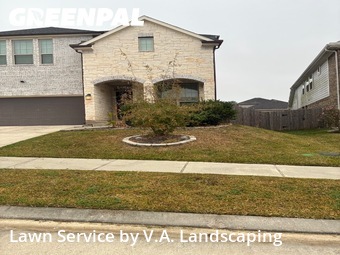 Yard Cuttingin Conroe,77304,Lawn Cut by V.A. Landscaping, work completed in Feb , 2026