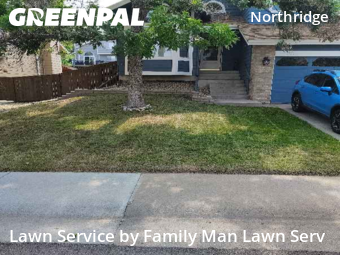 Backyard Mowing in Highlands Ranch, 80126, Lawn Care by Family Man Lawn, work completed in Nov , 2025