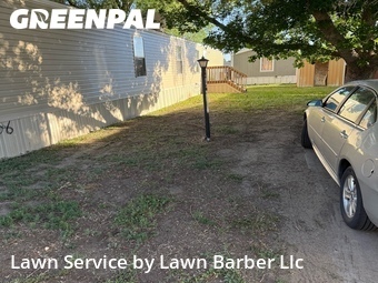 Completed mowing work