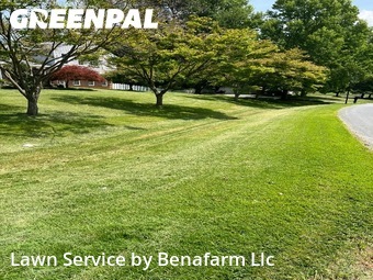 Completed mowing work