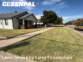 Grass Cuttingin Edmond,73034,Grass Cutting by Corey F’s Lawncare, work completed in Feb , 2026