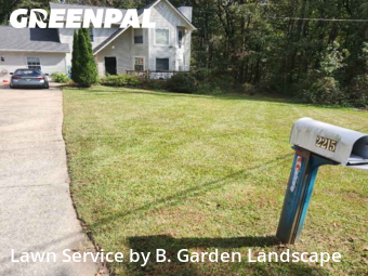Front Yard Mowing in Buford, 30519, Lawn Services by B. Garden Landscape , work completed in Nov , 2025