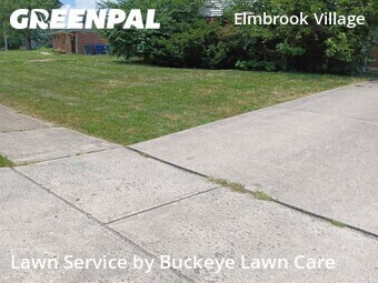 Completed mowing work