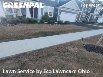 Lawn Management in Hilliard, 43026, Mowing Services by Eco Lawncare Ohio, work completed in Dec , 2025
