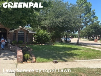 Lawn Mowing Servicein Lewisville,75067,Lawn Maintenance by Lopez Lawn, work completed in Jun , 2026