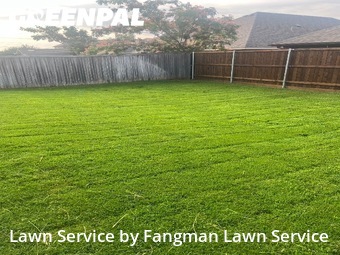 Lawn Mowingin Denton,76208,Grass Cut by Fangman Lawn Service, work completed in Jun , 2026