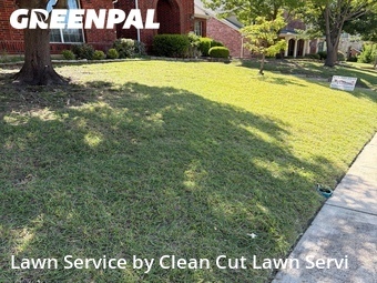 Lawn Mowingin Garland,75043,Lawn Cut by Clean Cut Lawn Servi, work completed in Jul , 2026