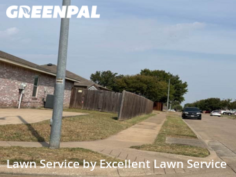 Front Yard Mowing in Saginaw, 76179, Lawn Work by Excellent Lawn Service, work completed in Dec , 2025