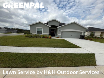 Weekly Mowing in Auburndale, 33823, Front Yard Mowing by H&H Outdoor Services, work completed in Nov , 2025