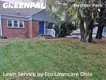 Front Yard Mowing in Columbus, 43206, Lawn Services by Eco Lawncare Ohio, work completed in Nov , 2025