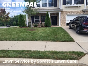 Completed mowing work
