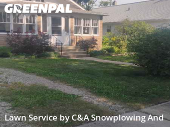Lawn Cutin Des Plaines,60016,Yard Cutting by C&A Snowplowing And , work completed in Jan , 2026