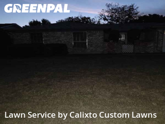 Yard Mowingin North Richland Hills,76180,Lawn Cut by Calixto Custom Lawns, work completed in Feb , 2026