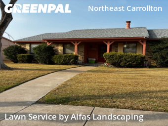 Lawn mowed in Carrollton, 75007