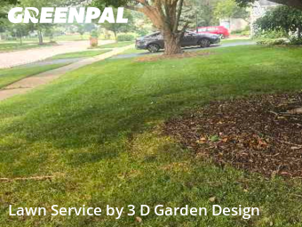 Front Yard Mowing in Crystal Lake, 60014, Mowing Services by 3 D Garden Design, work completed in Nov , 2025