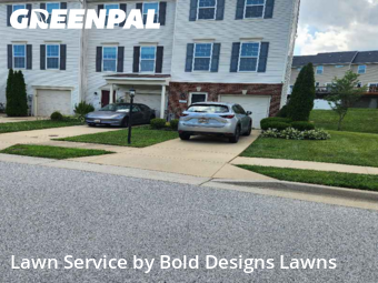 Front Yard Mowing in Glen Burnie, 21060, Yard Maintenance by Bold Designs Lawns, work completed in Dec , 2025