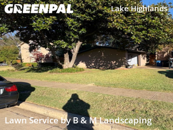 Commercial Landscaping In Dallas,75243,Landscaping by B & M Landscaping, work completed in Dec , 2025