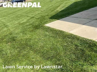 Completed mowing work