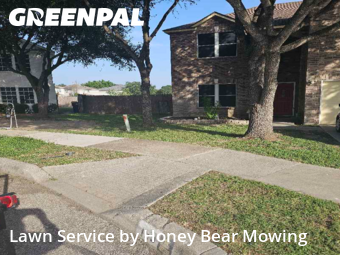 Lawn Mowing Servicein Cibolo,78108,Lawn Cut by Honey Bear Mowing, work completed in Dec , 2025