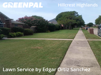 Lawn Servicein Frisco,75035,Yard Mowing by Edgar Ortiz Sanchez, work completed in Dec , 2025