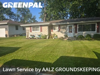 Completed mowing work