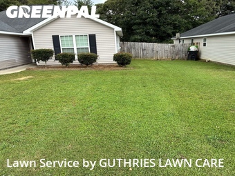 Completed mowing work