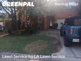 Lawn Mowing Servicein The Woodlands,77382,Grass Cutting by J.A Lawn Service, work completed in Oct , 2025