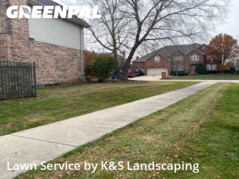 Lawn Carein Orland Park,60467,Lawn Maintenance by K&S Landscaping, work completed in Feb , 2026