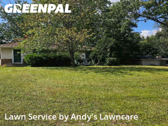 Front Yard Mowing in Edina, 55435, Lawn Care by Andy's Lawncare, work completed in Nov , 2025