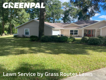 Landscaping Maintenance in Ocala, 34471, Yard Cutting by Grass Routes Lawn , work completed in Nov , 2025