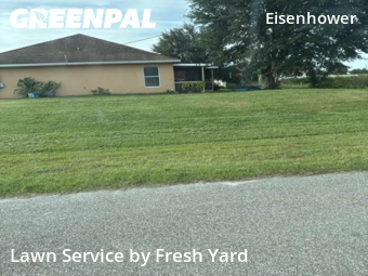 Front Yard Mowing in Lehigh Acres, 33974, Grass Cutting by Fresh Yard , work completed in Dec , 2025