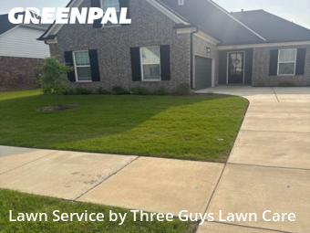 Lawn Work in Millington, 38053, Front Yard Mowing by Three Guys Lawn Care, work completed in Nov , 2025