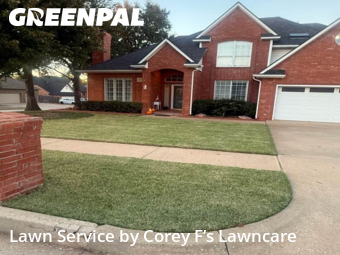 Lawn Maintenancein Yukon,73099,Grass Cutting by Corey F’s Lawncare, work completed in Feb , 2026