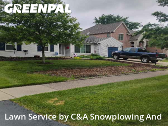 Yard Mowingin Arlington Heights,60004,Lawn Maintenance by C&A Snowplowing And , work completed in Feb , 2026
