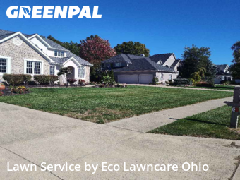 Front Yard Mowing in Westerville, 43082, Lawn Mowing by Eco Lawncare Ohio, work completed in Dec , 2025